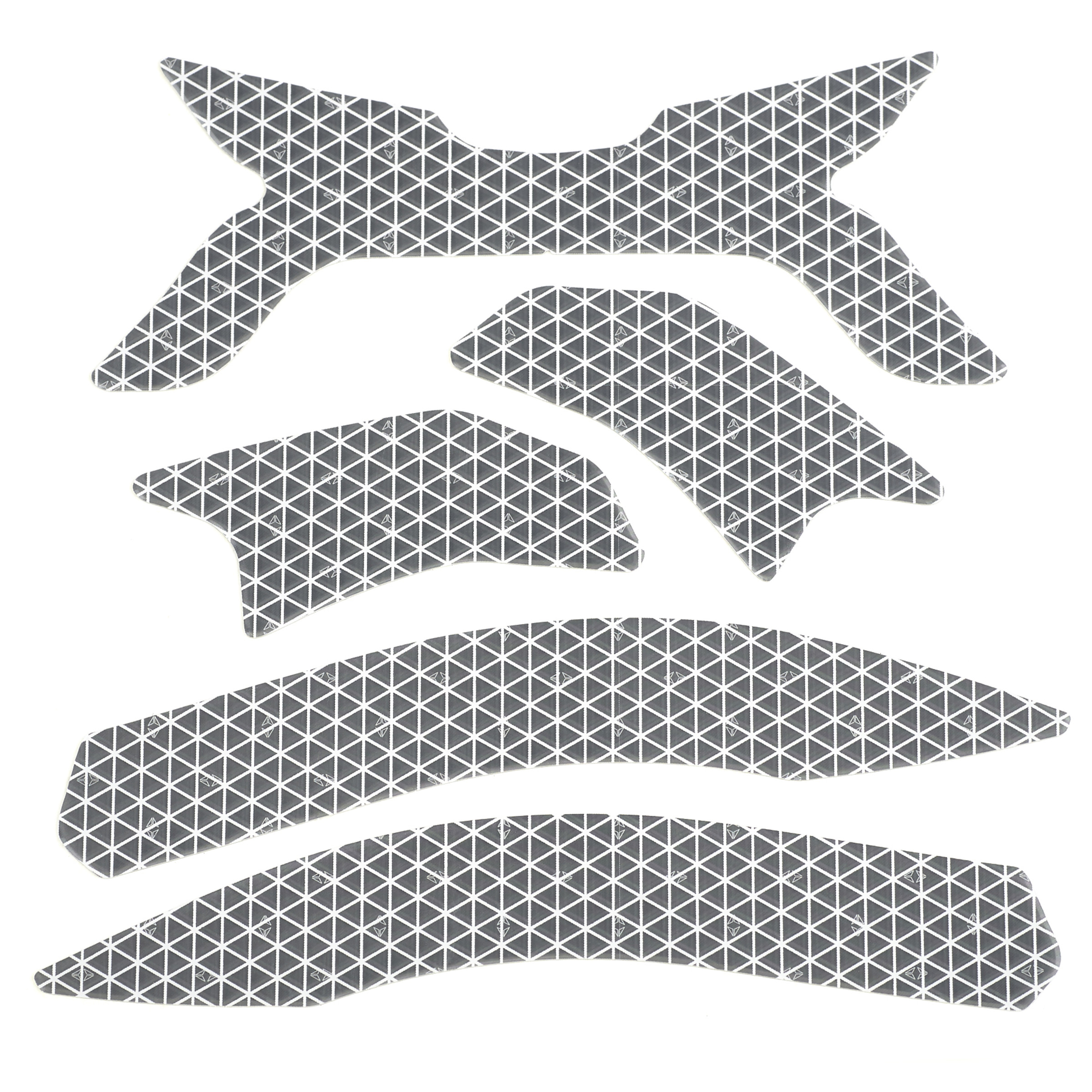 Retro reflective stickers, Microprism, Grey